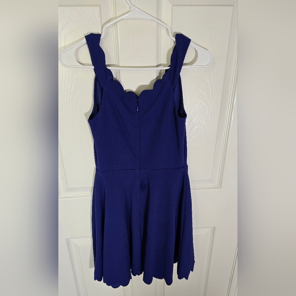 Altar'd State Womens Blue Scalloped Tank Dress Small - Picture 8 of 9